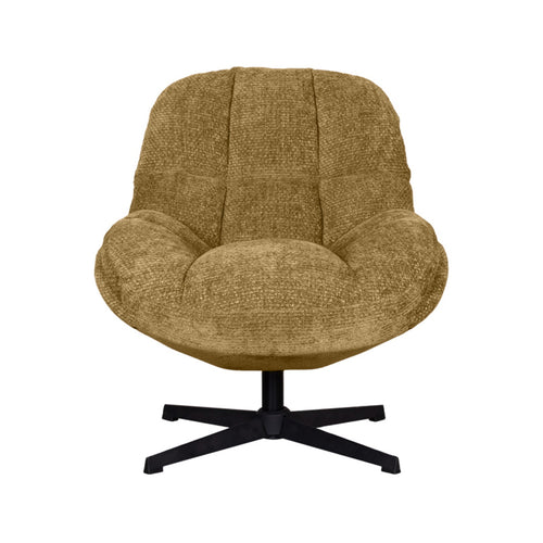 LABEL51 Fauteuil Huxley - Geel Stof - Draaibaar - vtwonen shop