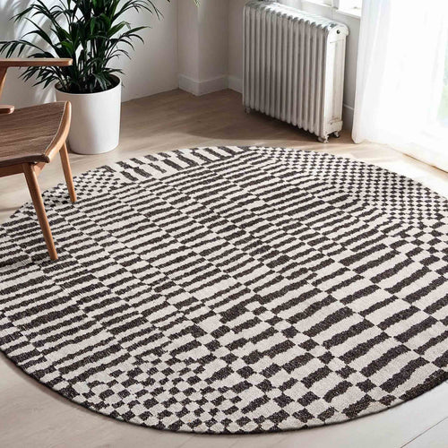 Louis De Poortere vloerkleed Caidal - wit - 140x140cm - vtwonen shop