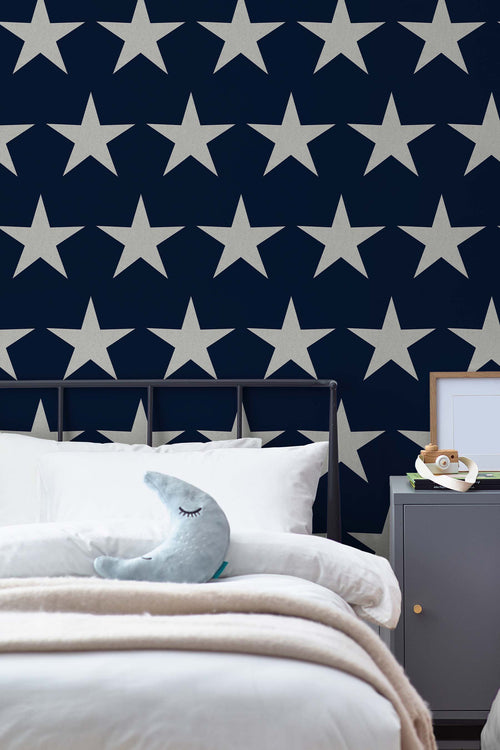 Next vliesbehang Stars Navy 10mx52cm