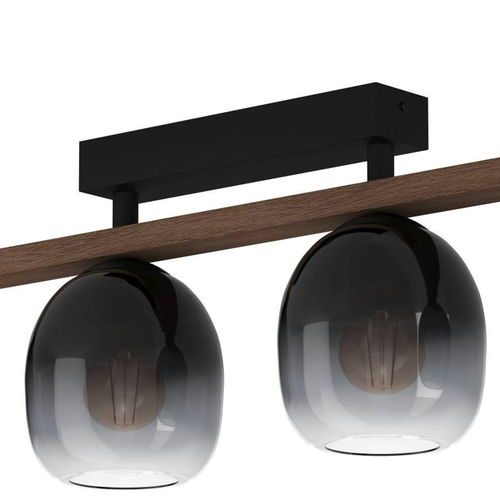 EGLO plafondlamp Filago - e27 - 88 cm - zwart/bruin - vtwonen shop