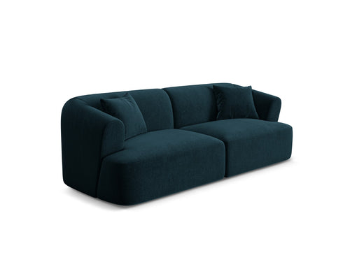 Cosmopolitan Design Modulaire bank Campi 3-zits, flueel diepe olie - 90x220x70cm
