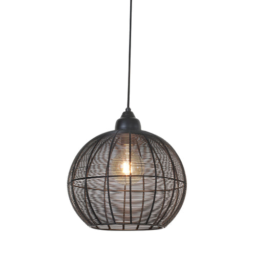 Light & Living hanglamp Milla - zwart - Ø32cm - vtwonen shop