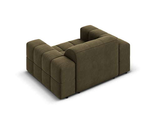 Cosmopolitan Design Fauteuil Chicago flueel groente - 102x132x78cm