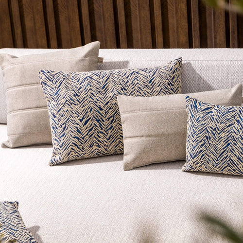 AUGUSTA - kussenhoes outdoor 45x45 cm - waterafstotend - Insignia Blue - blauw