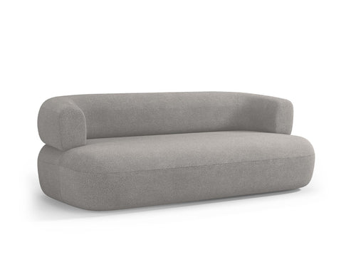 Micadoni Bank Jenny 3-zits, boucle, lichtgrijs - 90x178x73cm
