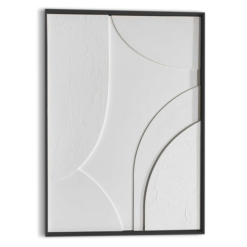 Reinders Terrace schilderij 3d art -  wit - woonkamer - 70x50cm