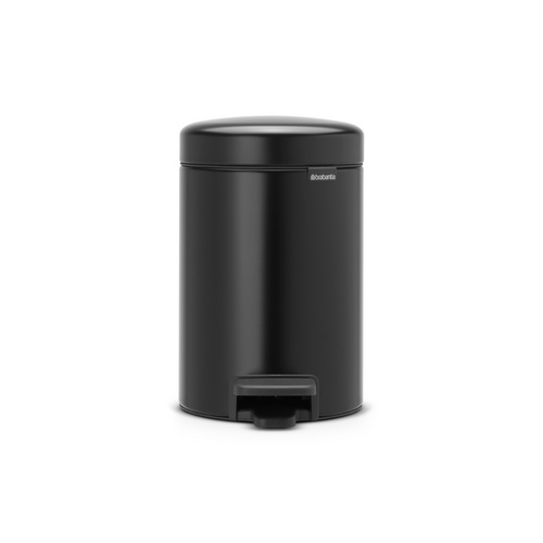 Brabantia NewIcon Pedaalemmer, 3 liter, kunststof binnenemmer - Matt Black