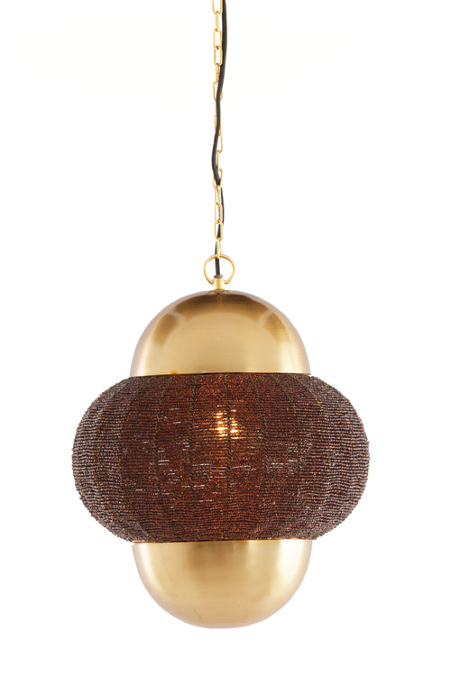 Light & Living hanglamp CETARA - bruin - Ø33x38cm - vtwonen shop