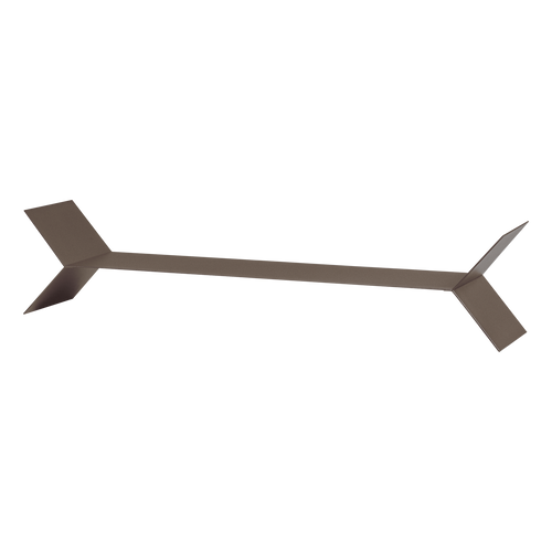 WOOOD wandplanken Lorin - Metaal - Mokkabruin - Set Van 3 - 13x80x13