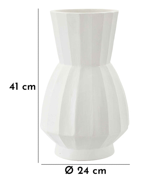 Mauro Ferretti vaas - 24x41 cm - wit