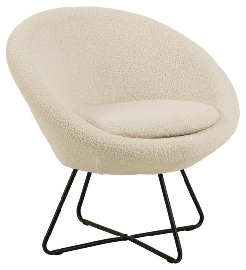 Rebellenclub Fauteuil Otta - Creme - vtwonen shop