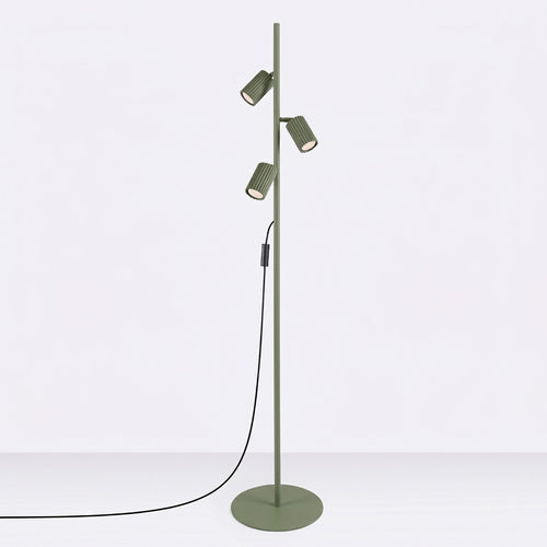 Sollux Lighting Vloerlamp KARBON 3 olijfgroen - 30x30x155cm