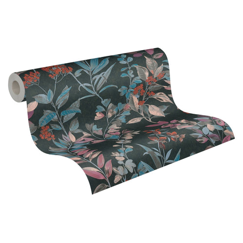 Livingwalls behang bloemmotief blauw - 53 cm x 10.05 m - AS-391711