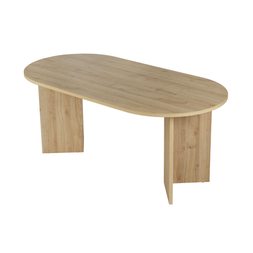Calicosy - Eettafel met afgeronde randen SABLE - 89,5x180x75 cm