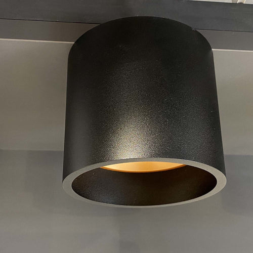 Artdelight plafondlamp Orleans - 1 lichts - 11  x 10   cm - zwart goud