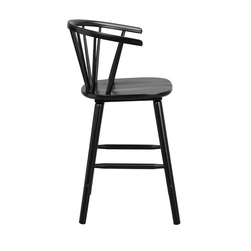 Rowico Home Carmen houten spijlen barkruk zwart - 65 cm