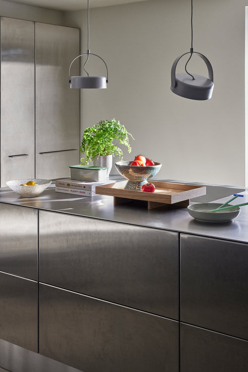 Hübsch kom Groove - keramiek - ø25xh14cm
