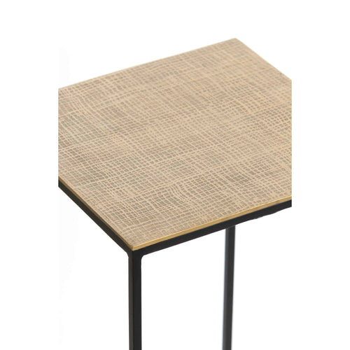 Light & Living bijzettafel Quin - brons - 30x30x90.5cm