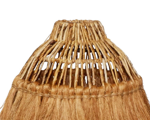 Furnilux Handgemaakte Hanglamp van Bananenvezel – Duurzaam & Natuurlijk Design - Top 10cm -Bodem 30cm - Hoogte 22cm - vtwonen shop