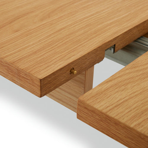 Furnhouse uitschuifbare eettafel Nyborg - Natuurlijk eikenhout - 200/300x100 cm