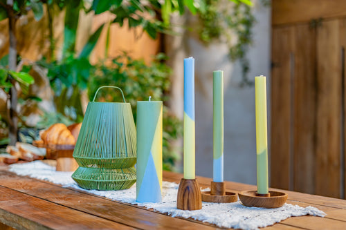 Originalhome dinerkaarsen diagonaal Sunny Day - 30 cm - set van 3 - vtwonen shop