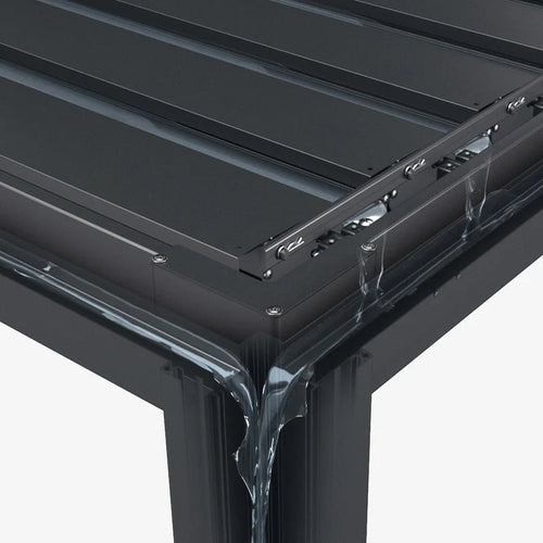 MIRADOR Pergola 80 Solid 3x5m - Antraciet