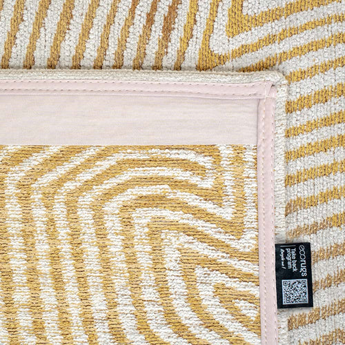 Louis De Poortere binnen & buiten machinewasbaar vloerkleed Meditation Coral van 40% gerecycled PET - geel - 80x150cm