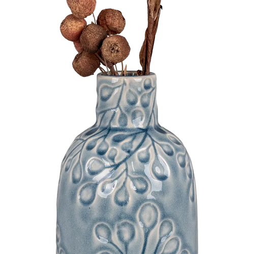 Artichok Rona vaas keramiek blauw - 12 x 26 cm - vtwonen shop