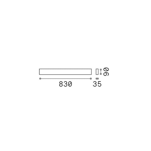 Ideal Lux DELTA 83 cm Up & Down wandlamp wit 6x G9