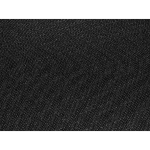 Cosmopolitan Design - Bank Siena 3-zits, structurele stof zwart - 92x232x69cm