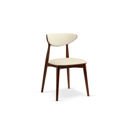 Set van 2 fluwelen stoelen Rina flueel ivoor - 48x47.5x79cm