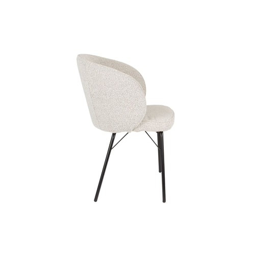 Housecraft Living Joa Eetkamerstoelen Bouclé Beige - Set van 2 - vtwonen shop