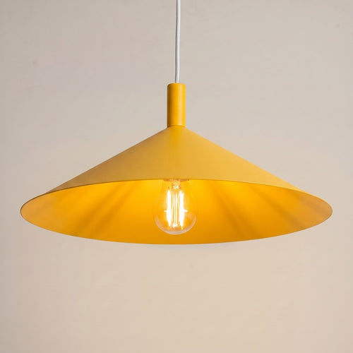 Sollux Lighting Hanglamp NOX 40 geel - 40x40x135cm