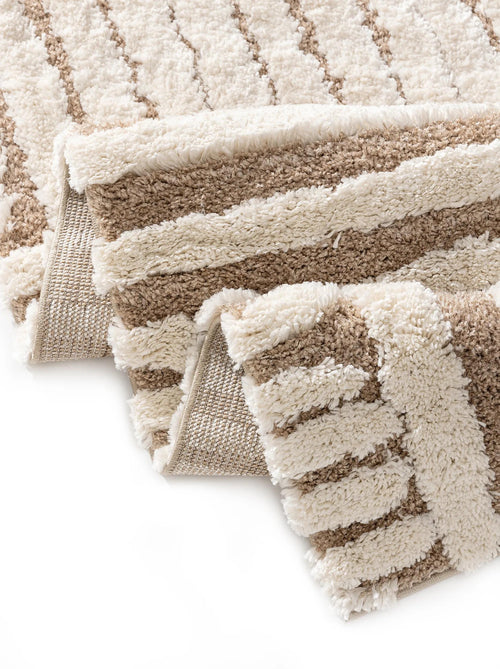 benuta shaggy vloerkleed Tibo - créme/beige - 200x290 cm