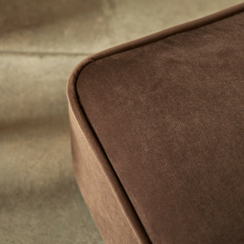 Tikamoon Modulaire loungestoel in bruine stof - Bruin