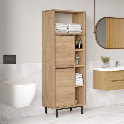 Calicosy - Badkamerkast met 2 deuren - 35,5x60x161,6 cm