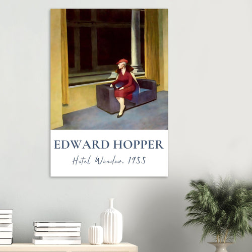 Artfulprints  Edward Hopper - Hotel window   poster 30x40 cm - vtwonen shop