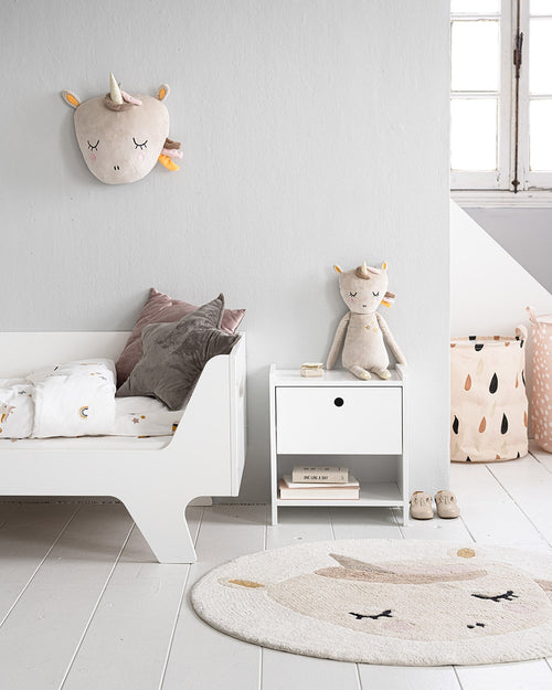 Petite Amélie Unicorn knuffel Lara bruin roze - Polyester - beige