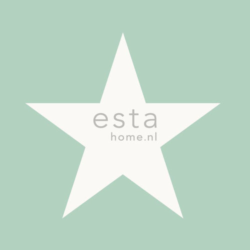 ESTAhome behang sterren mintgroen - 53 cm x 10.05 m - 128701