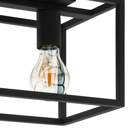 EGLO plafondlamp Eldrick - e27 - 40 cm - zwart