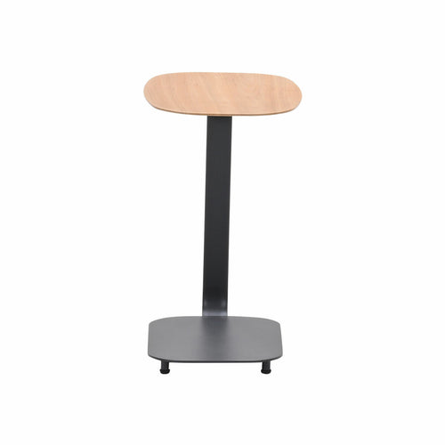 Lucca laptop tafel - 45x30xH51cm - carbon black -   light teaklook - vtwonen shop
