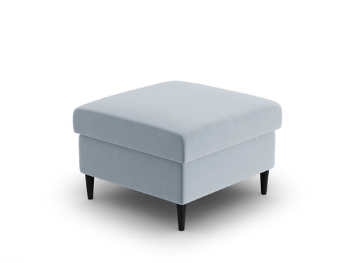 Cosmopolitan Design Poef Kyoto flueel lichtblauw - 70x70x45cm