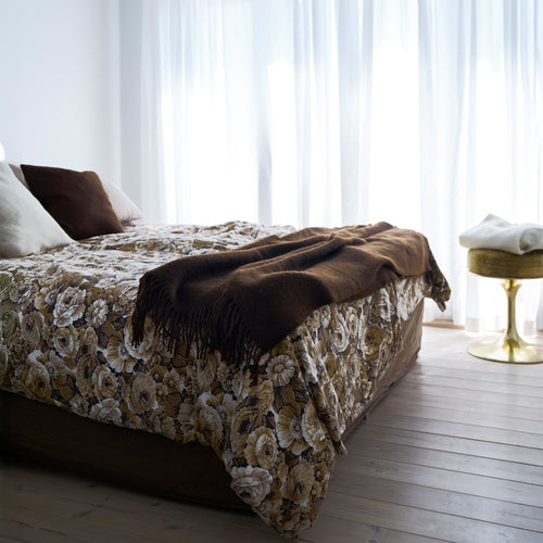 Klippan 100% wollen deken - Gotland - walnut- 130x200cm