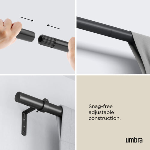 Umbra Zen uitschuifbare gordijnroede (diameter 2,5 cm) - vtwonen shop