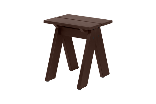 noo.ma Navo Stool - Outdoor kruk van grenenhout, Cocoa Brown, 45 x 42 x 12 cm