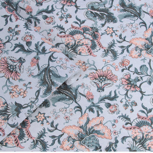 Laura Ashley Vliesbehang - Portia Pale Slate - 10mx52cm - vtwonen shop