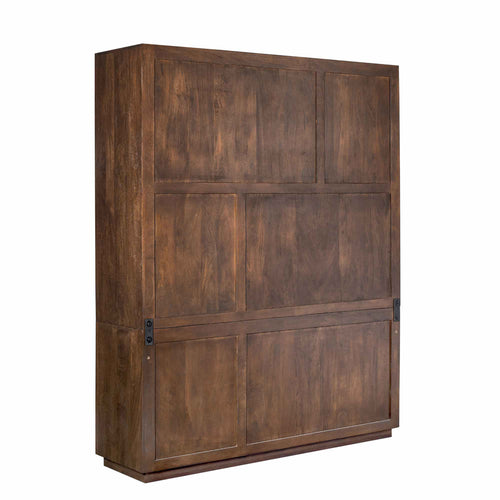 StarFurn Vakkenkast Brussel - Bruin Hout - 160x45x200cm - vtwonen shop