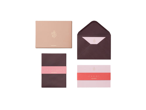 Printworks Kaart & enveloppe set - Thanks - Beige