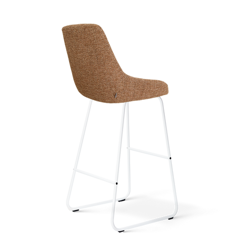 Nolon Nino-Isa barkruk bruin blend - wit onderstel - 75 cm