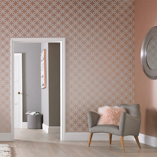 Graham & Brown Vliesbehang - Eternity Rose Goud